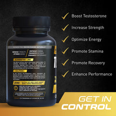PrimeGENIX Testodren bottle label close-up showing clear ingredient info and quality.