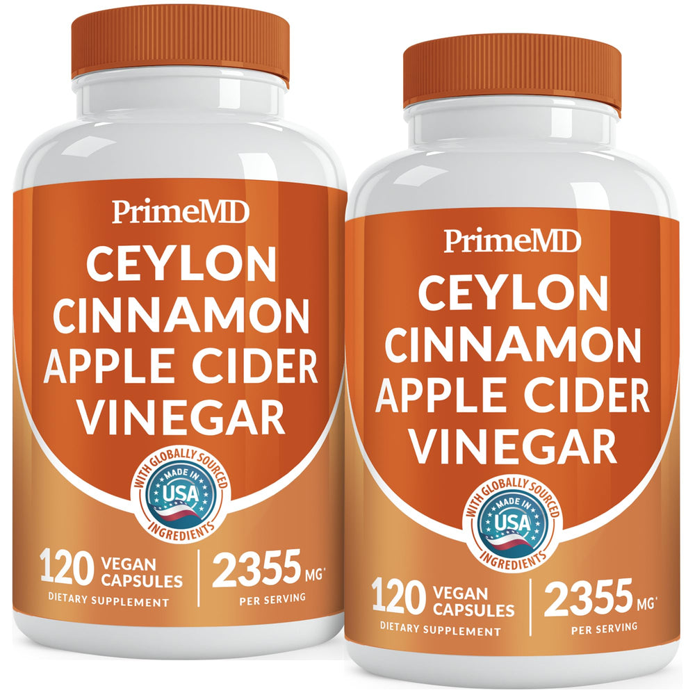 PrimeMD 5-in-1 cinnamon capsules bottle for daily wellness routine