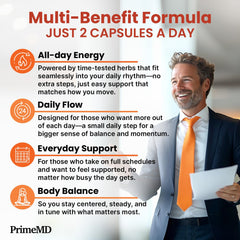 PrimeMD cinnamon extract bottle highlights a potent 200mg boost.