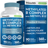 PrimeMD methylated B Complex bottle front showing complete B vitamin blend
