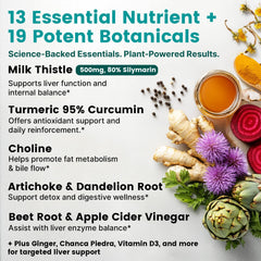 PrimeMD Milk Thistle Liver Support highlighting silymarin content