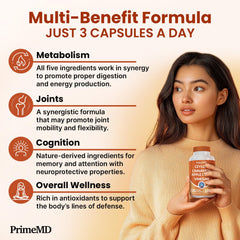 PrimeMD Panax ginseng capsules close-up suggesting energy support