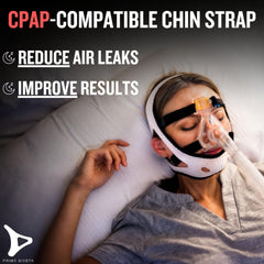 PrimeSiesta Airflow Jaw Strap guides jaw position for steadier breathing.