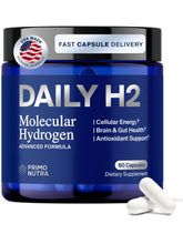 PRIMONUTRA DailyH2 capsules front view for convenient daily antioxidant support.