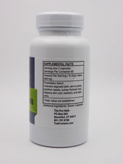 Pro Herb capsules close-up shows natural ingredients for digestive comfort.