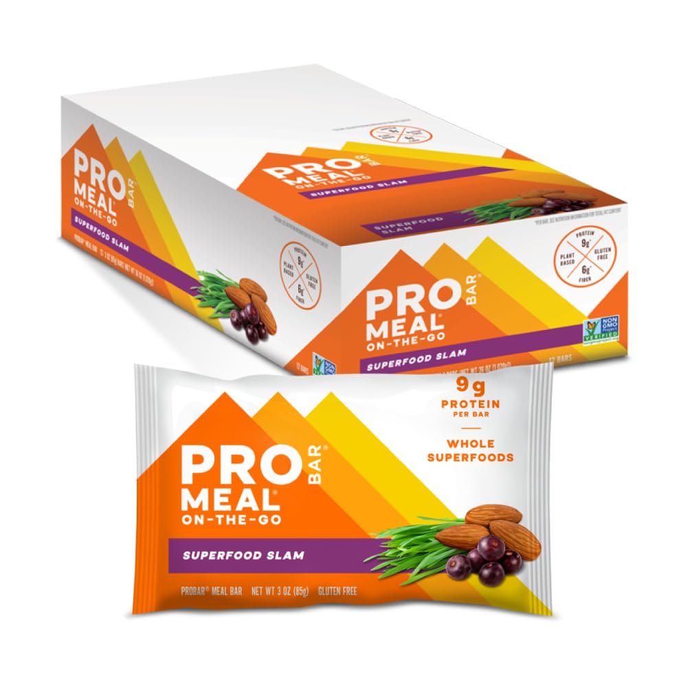 PROBAR Meal Bar acai dark chocolate on the go provides a tasty energy boost.