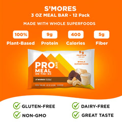 PROBAR MEAL Bar S'Mores cashew butter richness fuels busy days