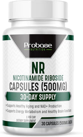 Probase Nicotinamide Riboside bottle front highlighting energy support