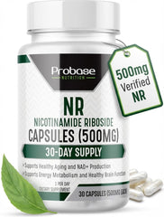 Probase Nicotinamide Riboside bottle side view for daily wellness routine