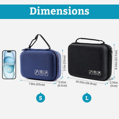 ProCase diabetic supplies case open view shows organized compartments for meters and pens