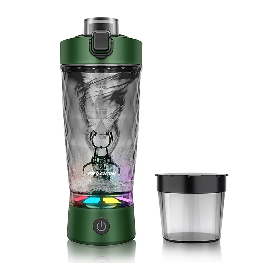 PROCHAIN electric protein shaker bottle exterior with durable Tritan for gym use