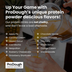 Prodough Gourmet Whey Isolate dry scoop ready for quick mixing