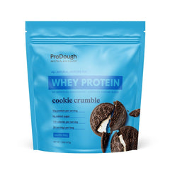 ProDough Gourmet Whey Isolate hydrolyzed bag front highlights high-protein source for active days