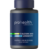 ProHealth Ca AKG bottle front view for cellular energy support.