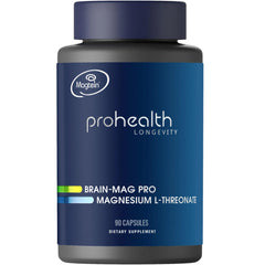 ProHealth Magtein bottle front view highlighting brain health support and focus