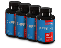 ProLab Caffeine Tablets bottle shows a 200 mg dose for focused energy.