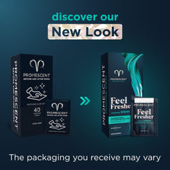 Promescent wipes on-the-go packaging for convenient hygiene anywhere