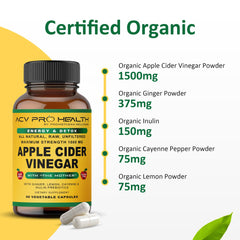 Promethean Wellness ACV Pro ginger powder inset for digestive comfort and flavor.