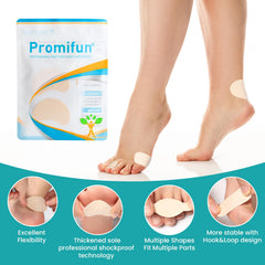 Promifun moleskin pads with variety shapes for multi-site protection.