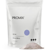 Promix BCAA powder front can shows vegan formula for post-workout support.