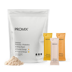 ProMix Nutrition Debloat bottle close-up for bloating relief