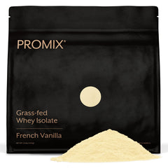 Promix Nutrition whey isolate vanilla powder in a bag for quick muscle recovery
