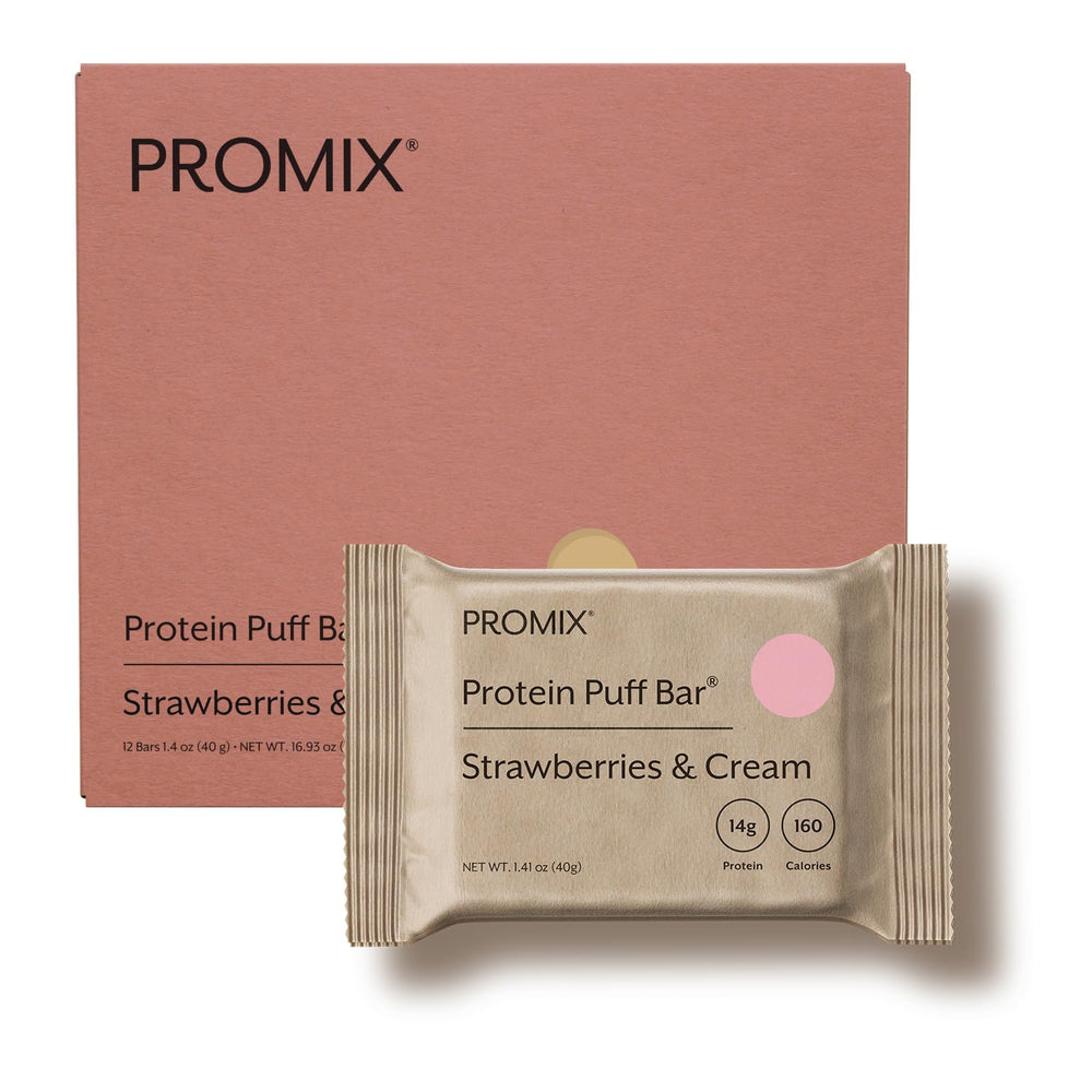 Promix Nutrition Puff Bar Strawberries and Cream high-protein snack