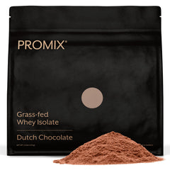 ProMix Nutrition Whey Isolate Chocolate bottle ready for post-workout shakes.