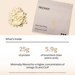 Measuring scoop with ProMix Cinnamon Swirl for precise two-scoop portions