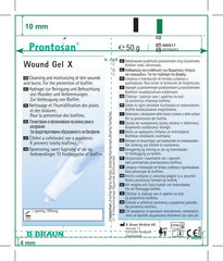 Close-up of Prontosan Wound Gel texture for gentle moistening.