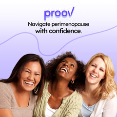 Proov Empower multihormone test strip highlights hormone pattern awareness.