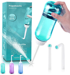 PropoDusche peri bottle front view shows portable postpartum care design.