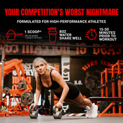 PROSUPPS Blood Berry flavor label communicates refreshing taste for fueling.