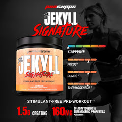 PROSUPPS Dr. Jekyll Signature label close-up shows transparent ingredients for trust.