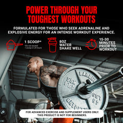 Ingredients panel highlights beta-alanine and creatine benefits