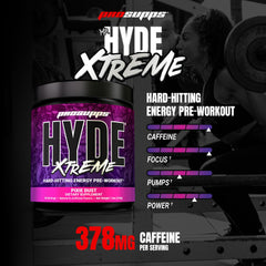 Mr. Hyde extreme pre-workout scoop beside a shaker