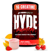 PROSUPPS Mr Hyde Signature powder bottle with fruit punch flavor ready to mix