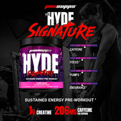 PROSUPPS Mr. Hyde Signature powder scoop ready to mix for quick pre-workout energy.