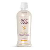 ProT Gold orange creme bottle shown for premium liquid collagen with 17g protein.