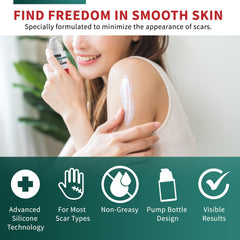 Protect Life 50ml pump bottle ideal for easy, mess-free scar routines