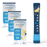 PROTEKT Electrolyte Packets Lemonade 30-pack, ready for fast hydration on the go.