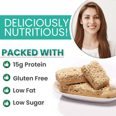 Close-up of ProtiWise Fluffy Nutter bar showing texture and protein satisfaction
