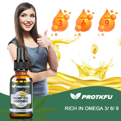ProTKFU hemp oil label close-up showing purity and organic ingredients.