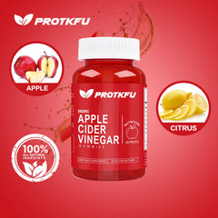 ProTKFU vegan gummies closeup highlighting natural apple flavor for enjoyable daily use.