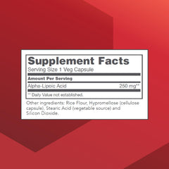 Close-up of PROTOCOL FOR LIFE BALANCE Alpha-Lipoic Acid capsules for convenient daily use