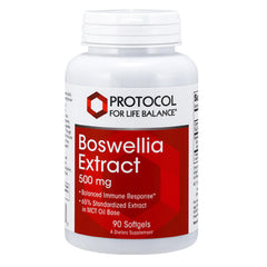 Protocol For Life Balance boswellia softgel bottle—balanced immune response support in daily routine
