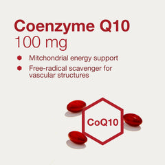 Protocol For Life Balance CoQ10 ingredients showcases ubiquinone with vitamin E benefits.