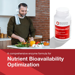 PROTOCOL FOR LIFE BALANCE Enzymes-HCl bottle caps for easy daily intake