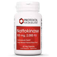 Protocol for Life Balance nattokinase bottle front—potential support for healthy circulation