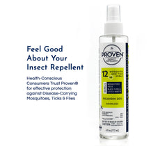 Outdoor camping scene featuring Proven Insect Repellent Spray in use.